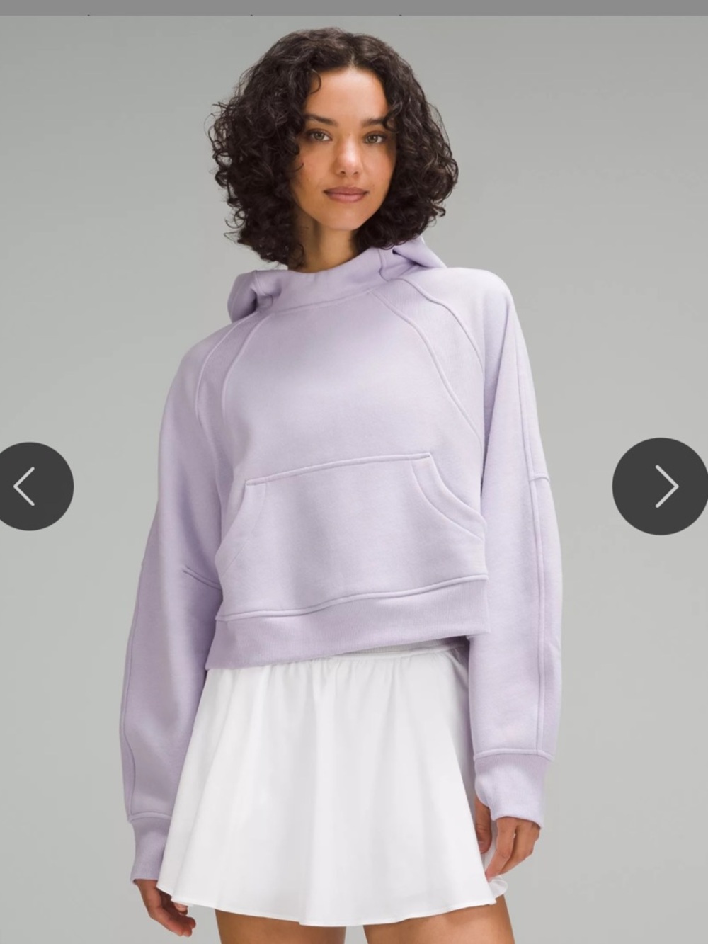 EUC Lululemon Scuba Oversized Hoodie. Color Lavender Frost. Size XS/S